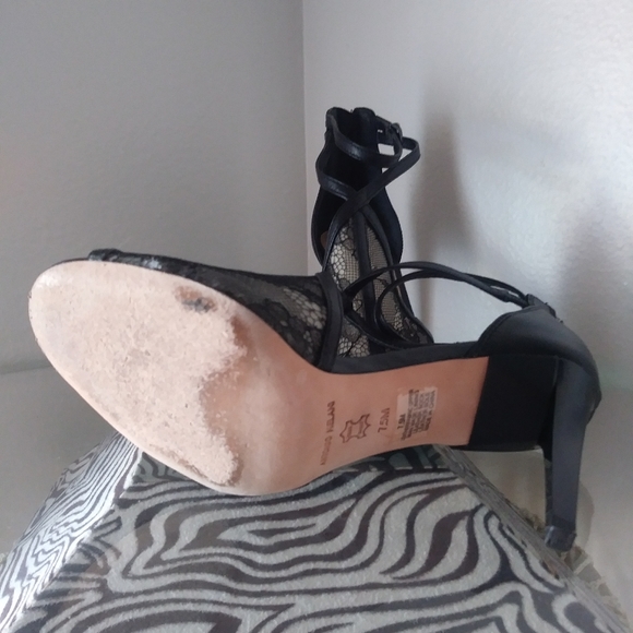 ANTONIO MELANI Laced Open-Toe heels - Picture 3 of 4